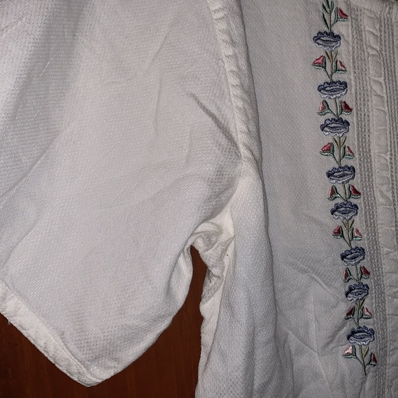 Prete Embroidered Button up Shirt  Size L - Picture 5 of 10